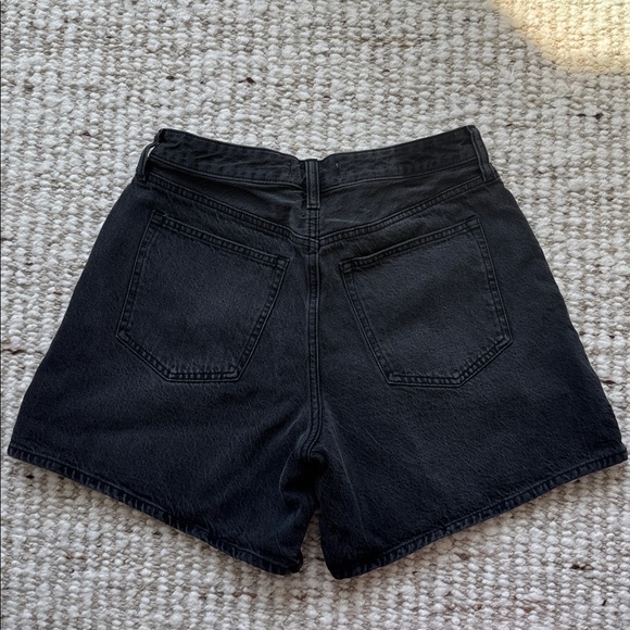 Abercrombie & Fitch High Waist Black Denim Shorts - Picture 3 of 3